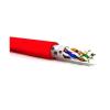FTP CAT5e kabelis, 4P, neuzliesmojošs PH120, LSZH, sarkans, 500 m