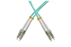 Savienojošais optiskais kabelis LC/UPC-LC/UPC MM50/125, 1 m, OM3, dupleksais 08865 