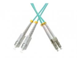 Savienojošais optiskais kabelis SC/UPC-LC/UPC MM50/125, 2m, OM3, dupleksais 07398 
